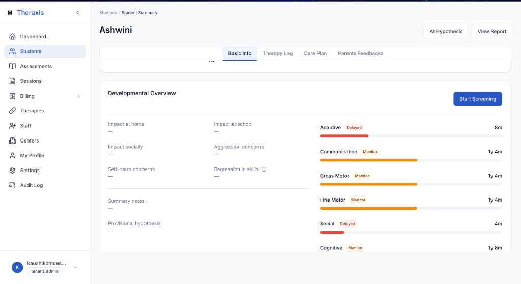 Developmental Overview